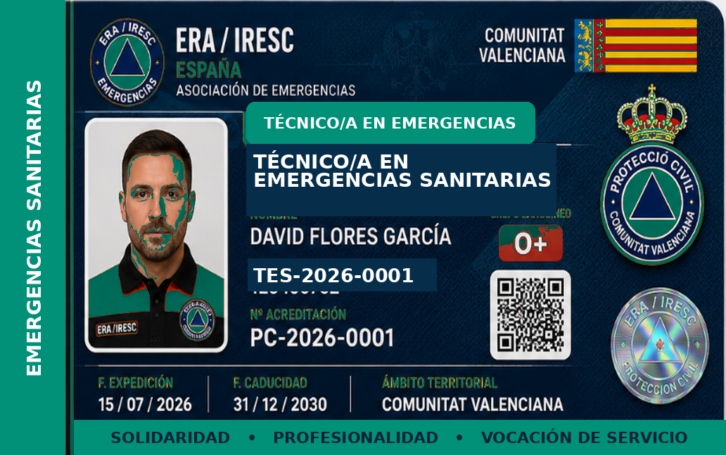 Plantilla Técnico/a en Emergencias Sanitarias