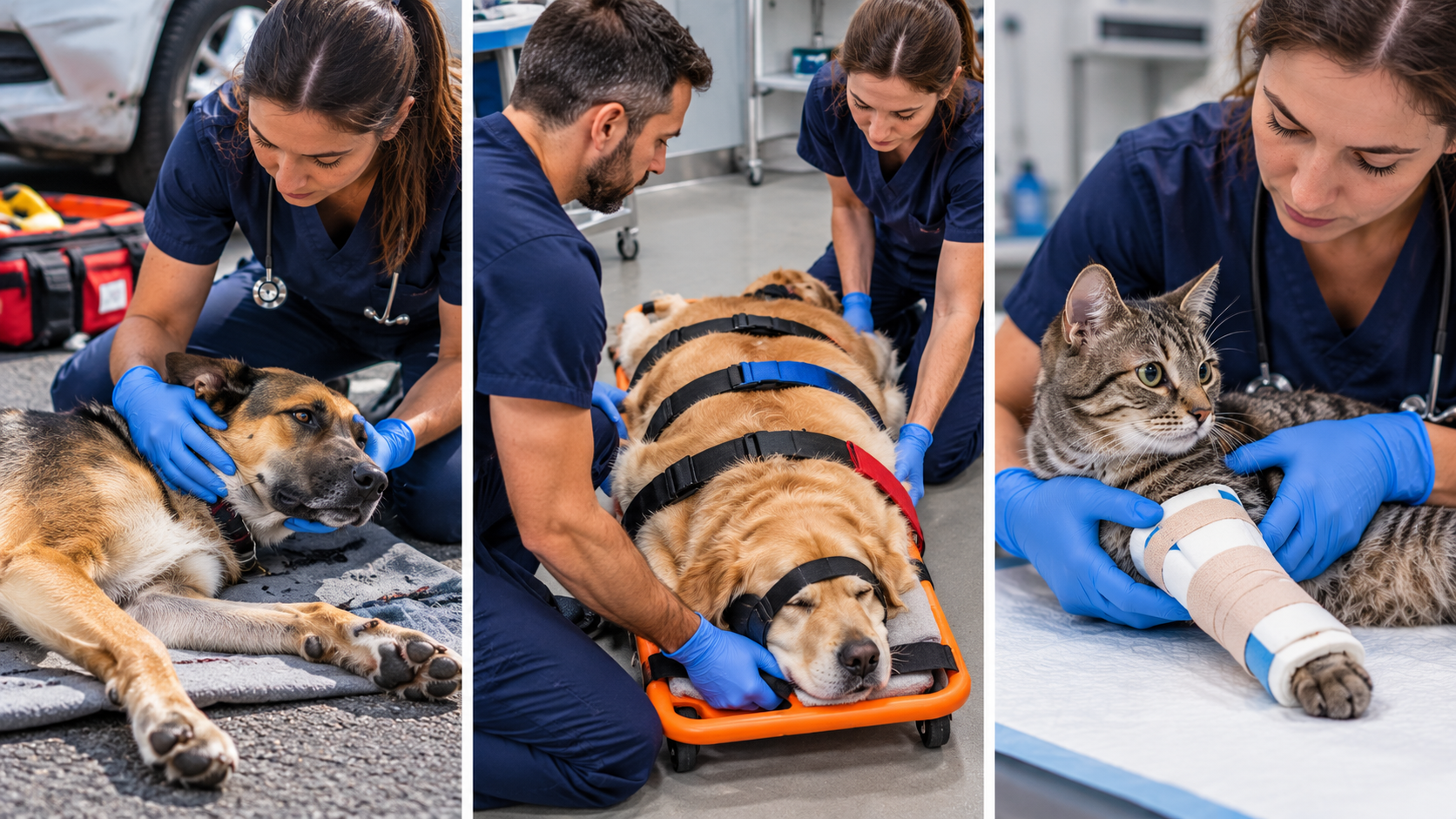 Traumatismos, fracturas y transporte seguro de perros y gatos
